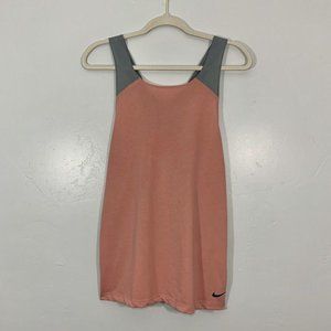 🌷Nike Women’s Dri-Fit Pink Gray Mesh Active Top